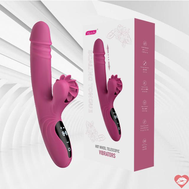 Cửa hàng bán Dương vật giả rung thụt mạnh 9 chế độ nút cảm ứng kèm xoay liếm toả nhiệt cao cấp Yeain Hot Whell loại tốt