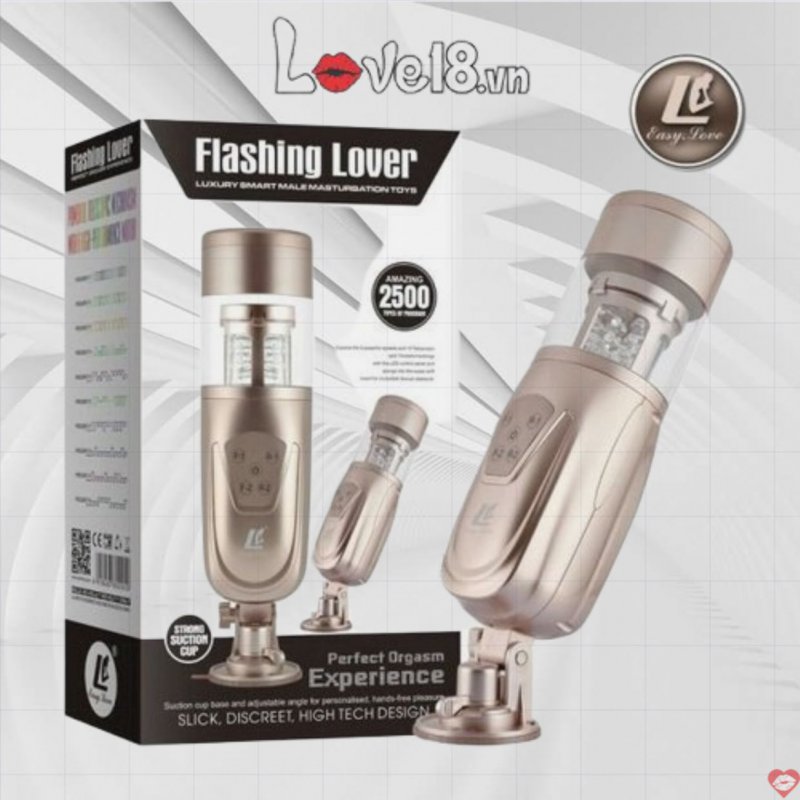 Máy thủ dâm gắn tường Flashing Lover 10 kiểu xoay 5 tốc độ rung mạnh 