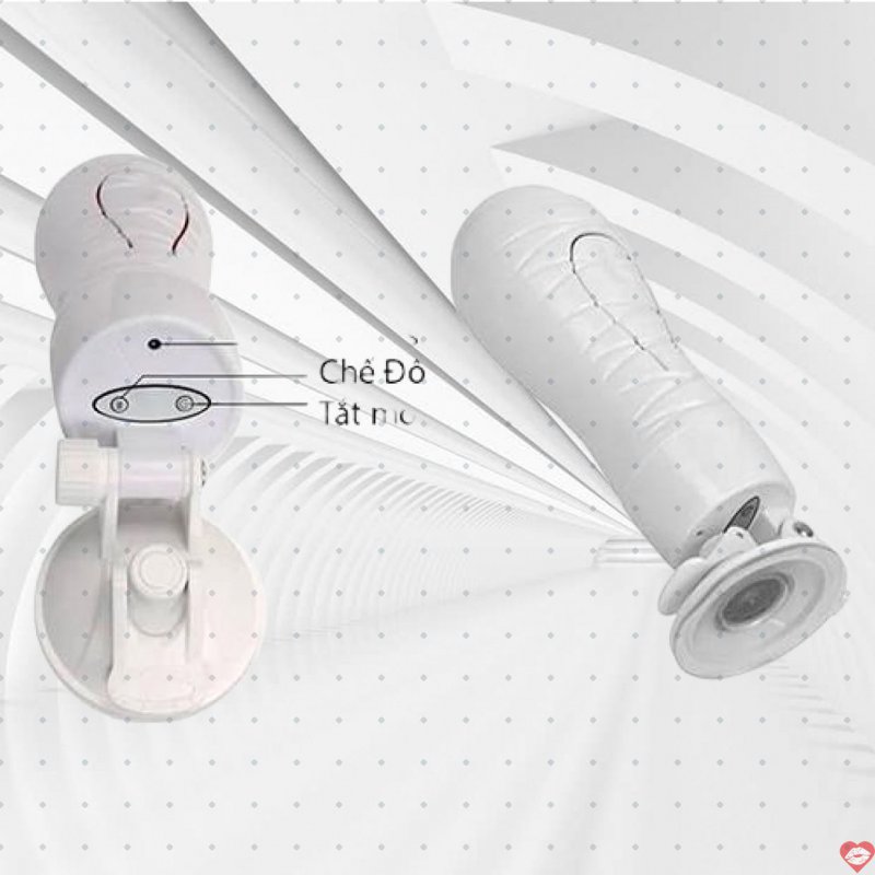 Âm Đạo Giả Gắn Tường Rung Bóp Crazy Bull Flora Silicon Cao Cấp 