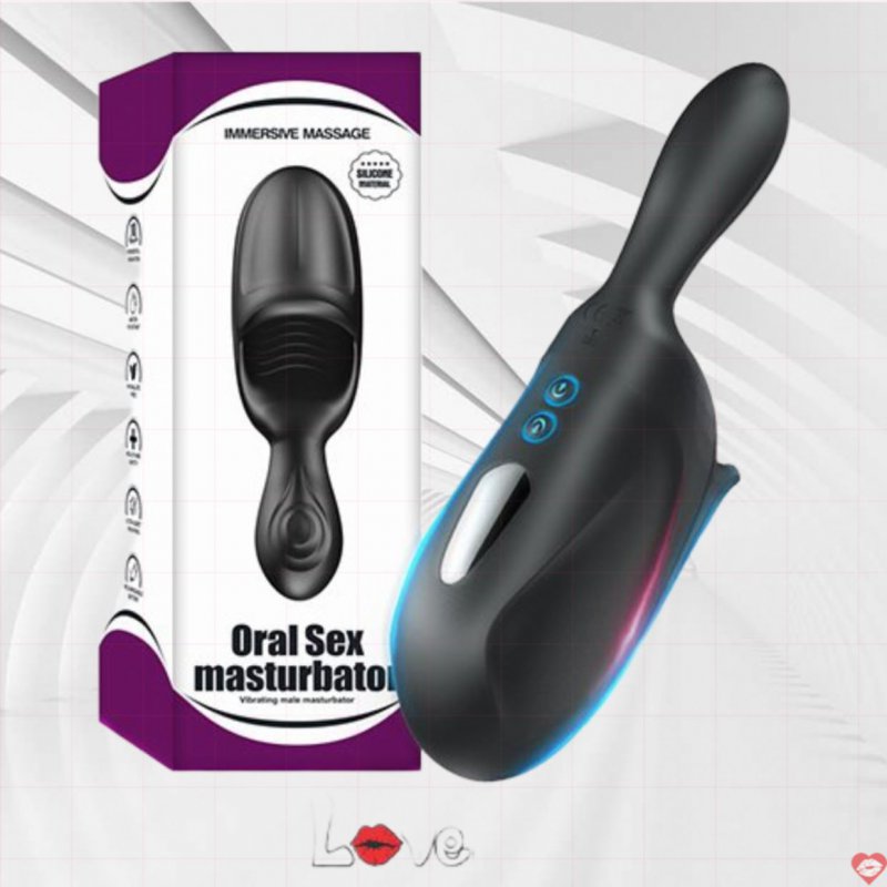 Máy massage dương vật tinh hoàn Oral Sex Masturbator kích thích cực phê 