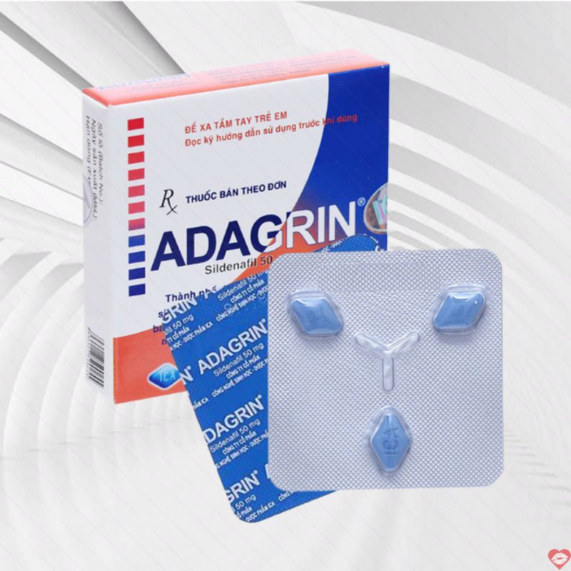 Viên uống Adagrin 50mg kéo dài thời gian chống xuất tinh sớm 
