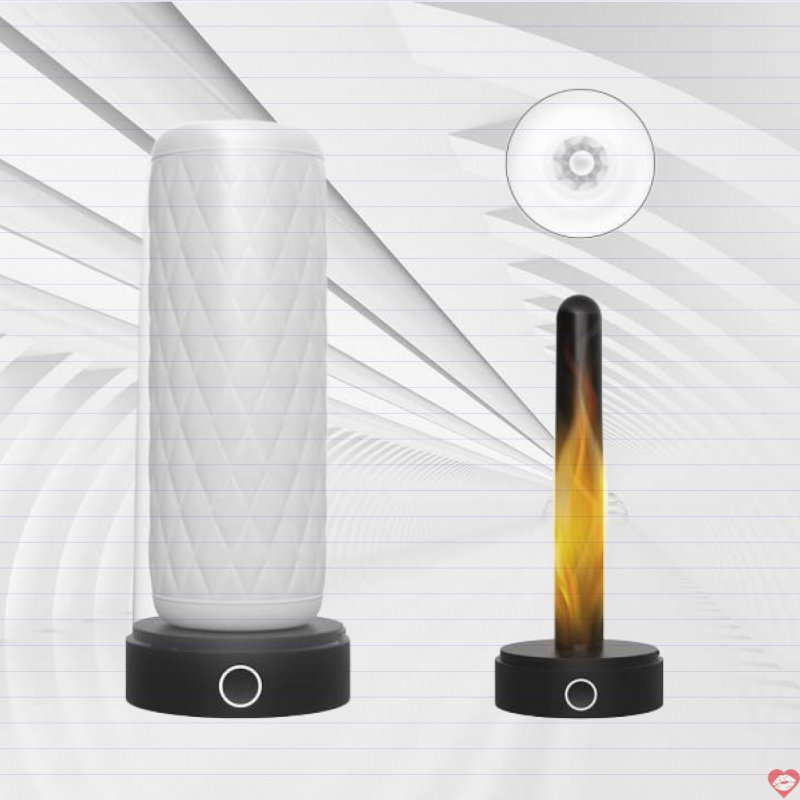 Âm Đạo Giả Hai Đầu S-Hander Đế Sấy Khô Silicon Cao Cấp 