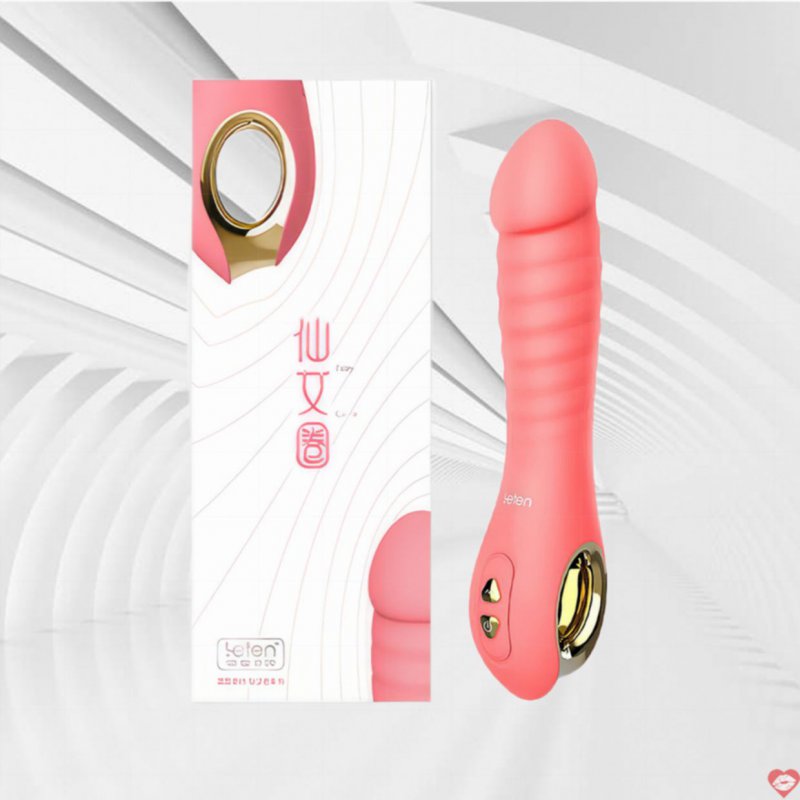 Dương vật giả Leten Fairy Ring Ballet đa năng rung gân nổi 