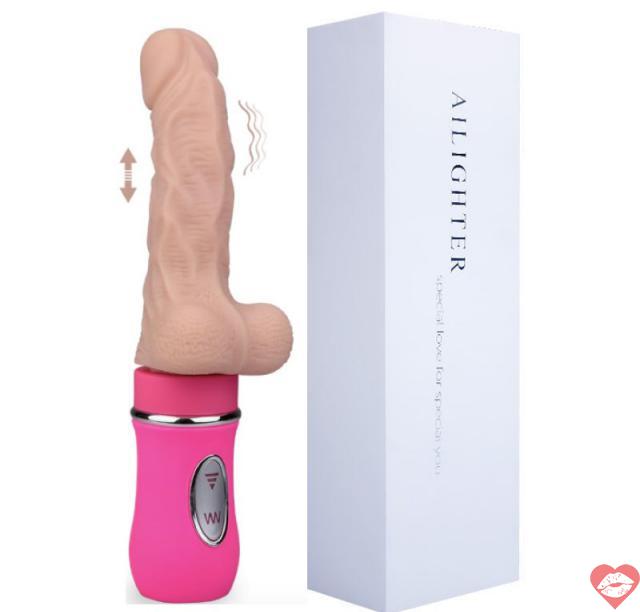 Đại lý Dương vật giả cao cấp Ailighter rung thụt toả nhiệt giống thật cầm tay tốt nhất