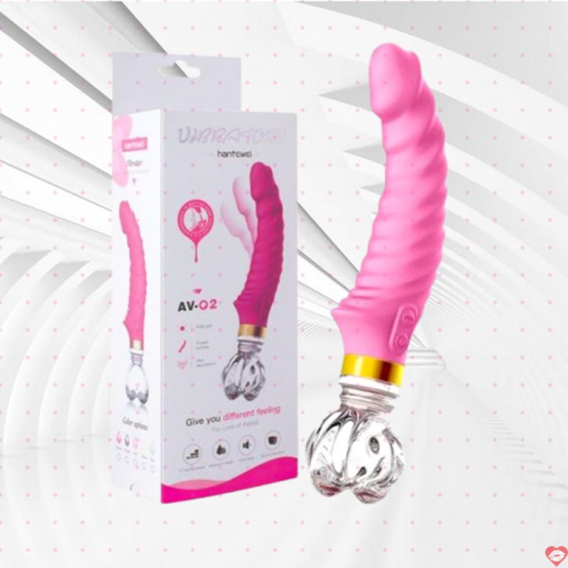 Dương vật giả rung ngoáy Hantewei đế pha lê sang trọng 