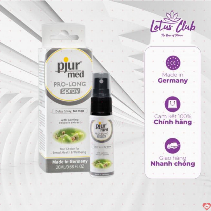 Chai xịt Pjur Med Prolong 20ml Đức kéo dài thời gian, chống xuất tinh 