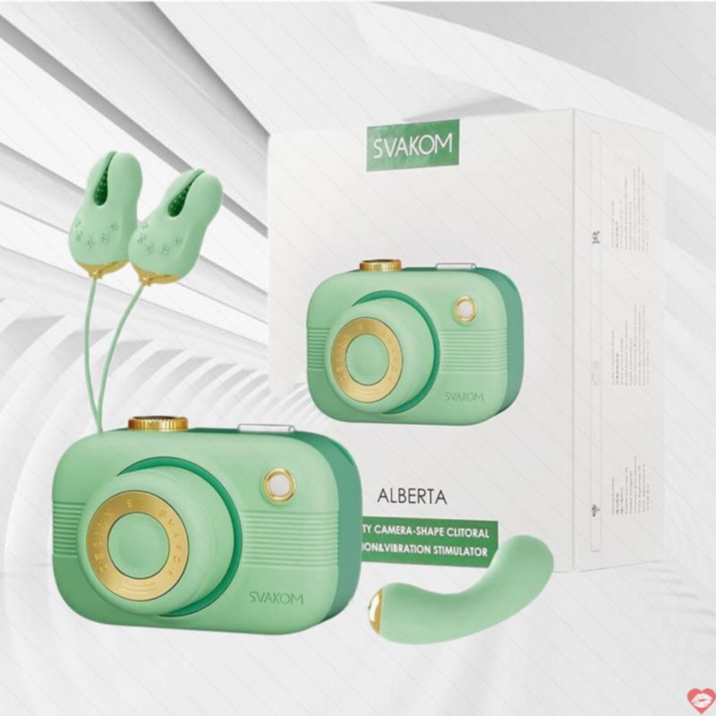 Máy bú hút Svakom Alberta máy ảnh kèm 3 đầu phụ kích thích 